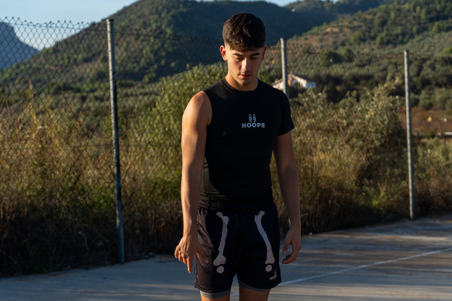 One Arm Tee - BLACK & WHITE